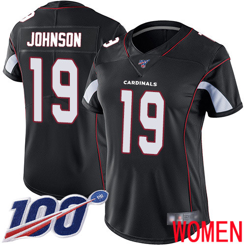 Arizona Cardinals Limited Black Women KeeSean Johnson Alternate Jersey NFL Football #19 100th Season Vapor Untouchable
